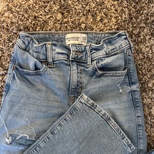 Light Blue Abercrombie Kids High Rise Jeans